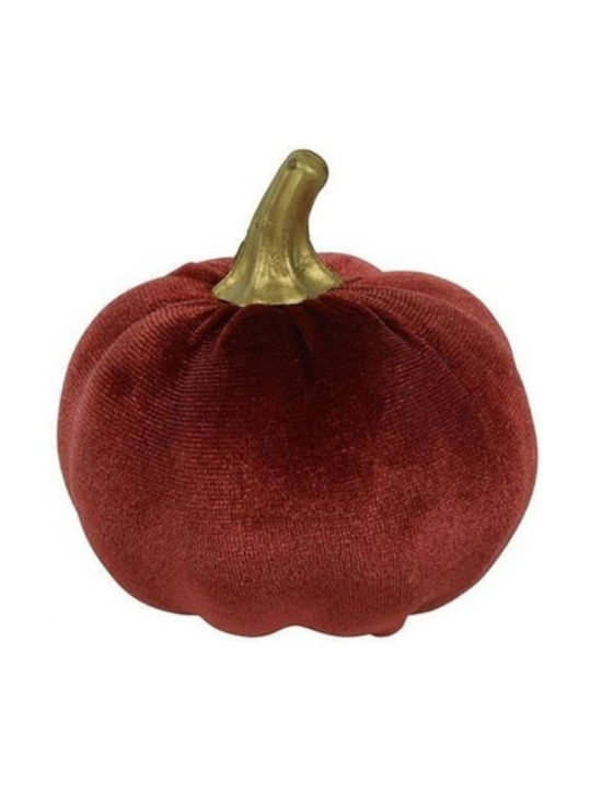 Atmosphera Christmas Fabric Figure Pumpkin Burgundy