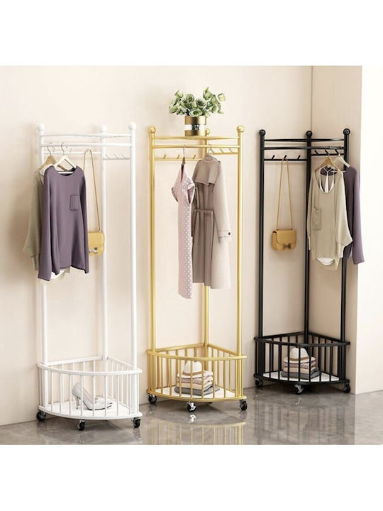 Viosarp Rollbar Kleiderständer Gold 40x40x170cm