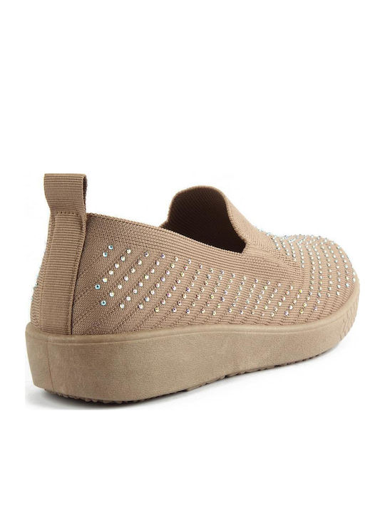 Women's Slip-Ons Beige