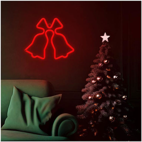 Neon Kactus Осветена Коледна Пластмасова Фигура 20x20x2см. 3бр