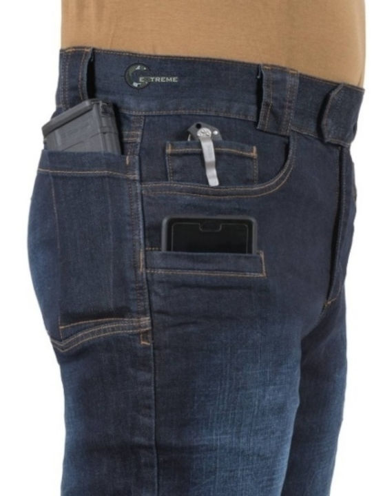 Helikon Tex Greyman Tactical Jeans Hunting Pants Mid Dark Blue in Blue color