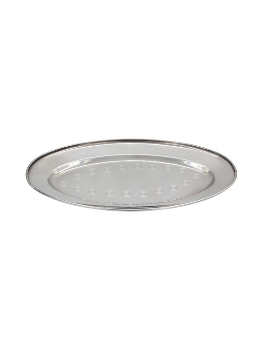 Stainless Steel Oval Platter 18/c 34x21 cm Keskor 63215