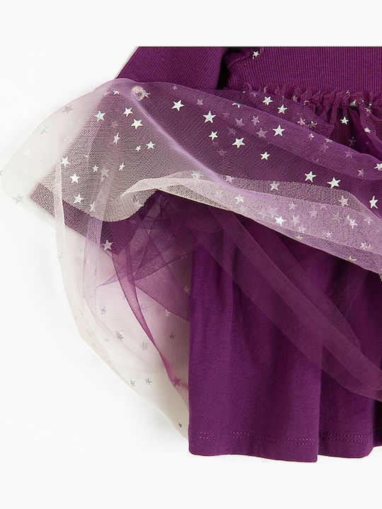 Rochie pentru Copii Mânecă lungă Din tul Violet
