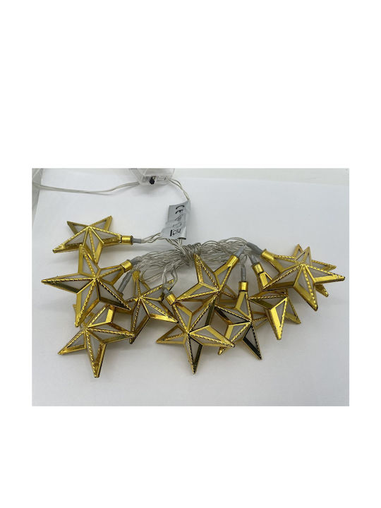 blokker Lighted Christmas Garland Gold 160x5cm 1pc