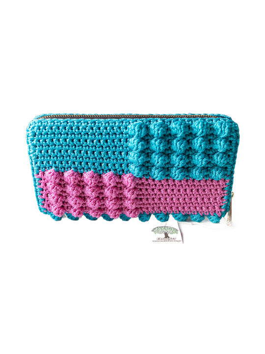 Fabric Women's Wallet Light Blue