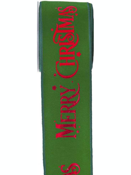 Kappa Decor Christmas Ribbon Green 900x8cm 1pc