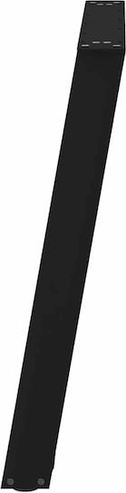 Vidaxl Tischbeine U-Form 2 Stk. Schwarz 80 x 72-73 cm Stahl Schwarz