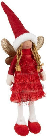 Ruhhy Christmas Plastic Figure Fairy Red Height 40cm