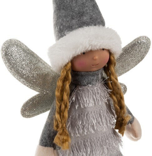 Ruhhy Christmas Plastic Figure Fairy Gray Height 40cm