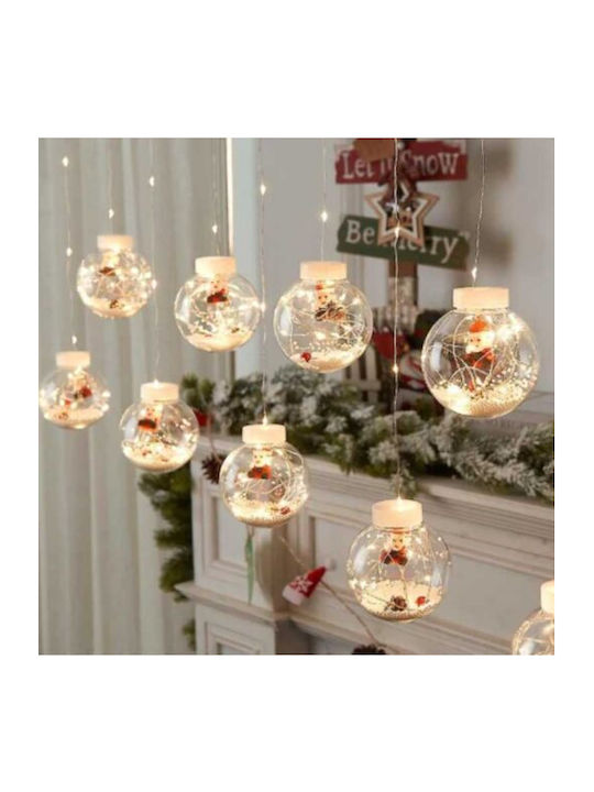 10 Λαμπάκια LED 3μ. RGB τύπου Κουρτίνα