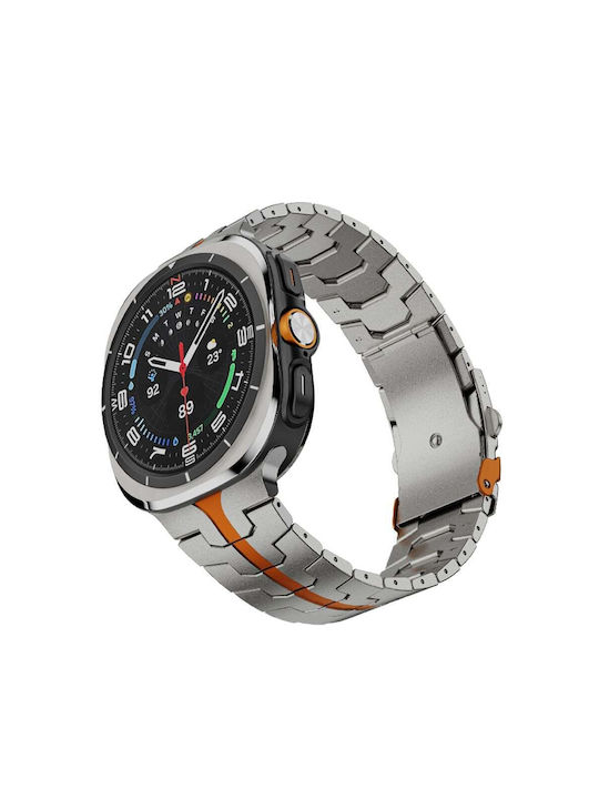 Techsuit Curea Oțel inoxidabil Portocaliu (Samsung Galaxy Watch Ultra, Samsung)