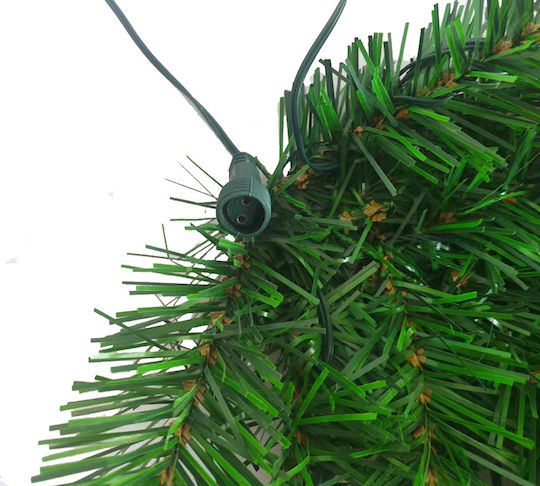 Zaros Garland Lighted Christmas Garland Green 270x35cm 3pcs