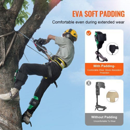 Tree Climbing Spikes Vevor Steel Arborists Green