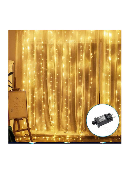 100 Lights LED 3m. Warm White type Curtain Aigostar