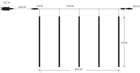 240 Λαμπάκια LED 5μ. Λευκά σε Σειρά
