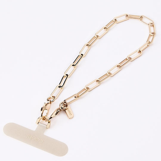 Uniq Coehl Goldilocks Handstrap Universal Cord Phone On Hand Champagne Gold