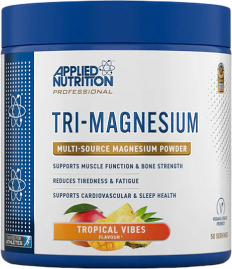 Applied Nutrition Tri-magnesium Powder 200g Strawberry & Raspberry & Applied Nutrition Stainless Steel Flask 500ml White Custom Bundle