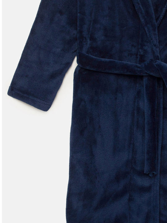 Minerva Winter Women's Fleece Robe Marine