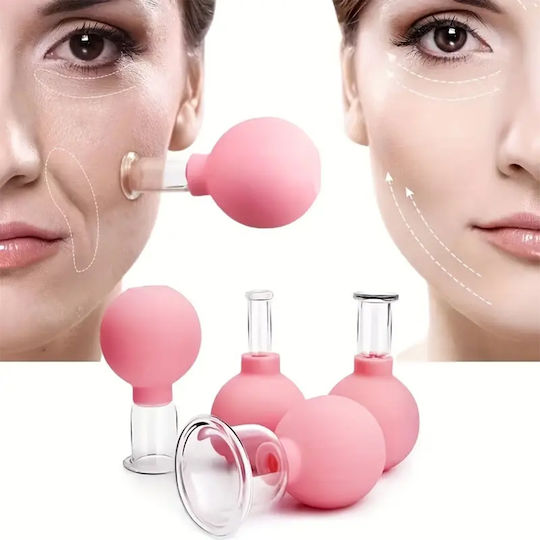 Therapeutic Device with Silicone Suction Cups against Cellulite and Wrinkles 4pcs