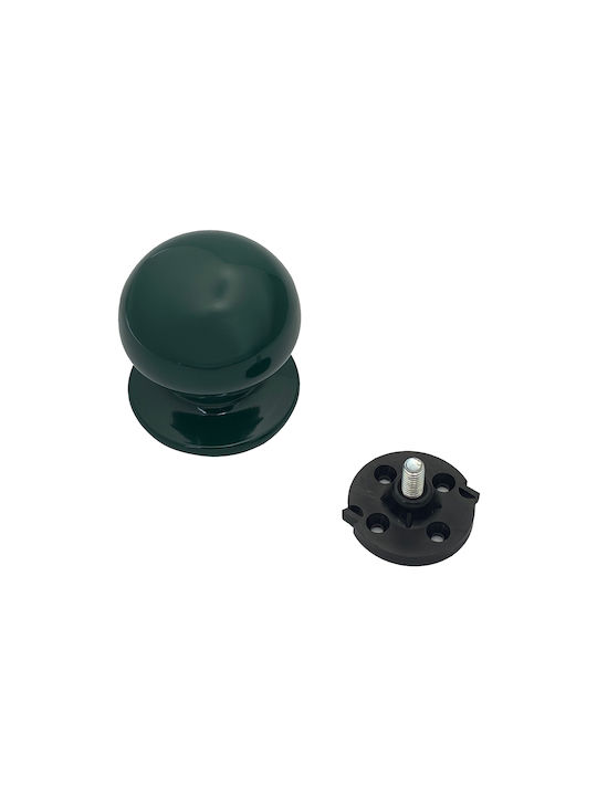 Saguatti Italy Fixed Centre Front Door Knob Polished Green Ø70