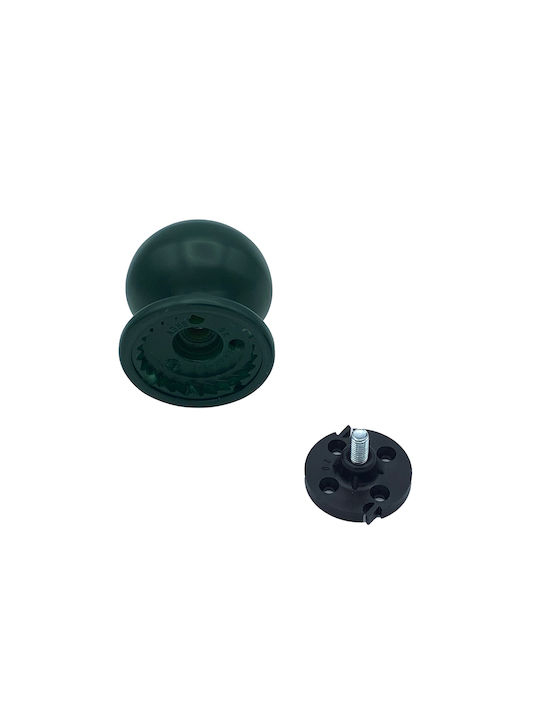 Buton Ușă Față Fix Saguatti Italia Verde Antic Ø70