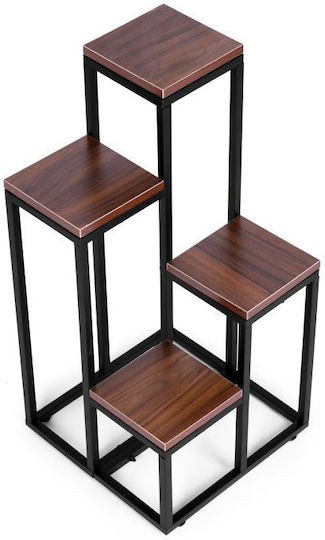Modernhome Ραφιέρα Γλάστρας Μεταλλική 74x22 / 11x11εκ.