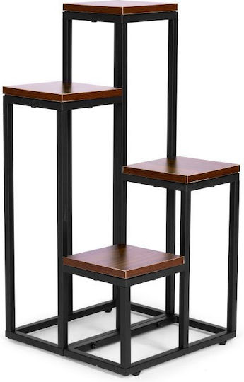 Modernhome Ραφιέρα Γλάστρας Μεταλλική 74x22 / 11x11εκ.