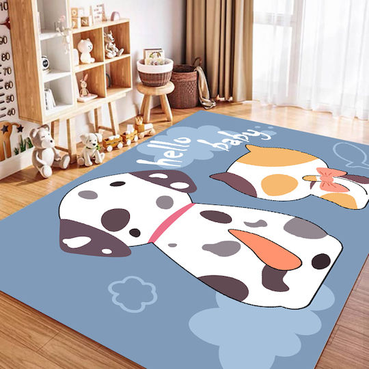 Homeone Παιδικό Χαλί Γαλάζιο 160x220cm Homeone Παιδικό Χαλί Γαλάζιο 160x220cm