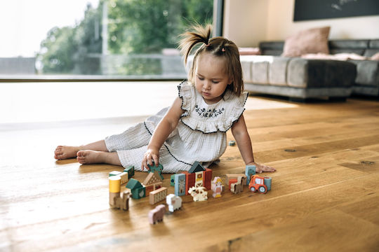 FreeOn Τουβλάκια Farm Animals Ξύλινα για 1+ Έτους 36τμχ