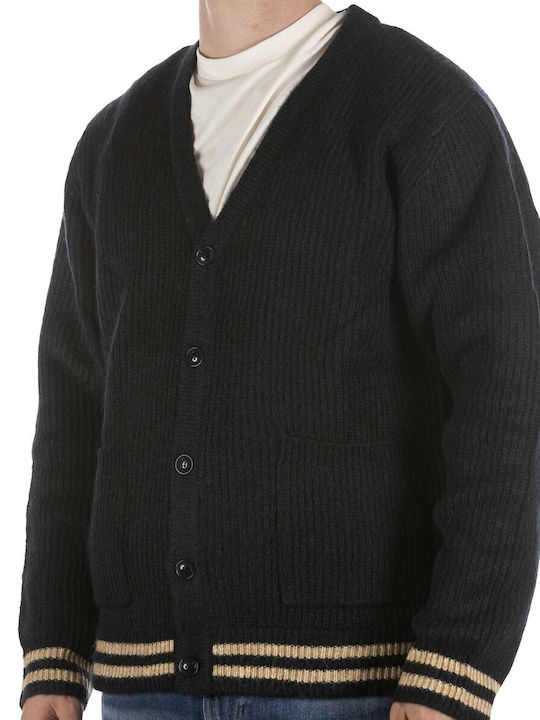 Go Luka Cardigan pentru Bărbați cu Nasturi Blue