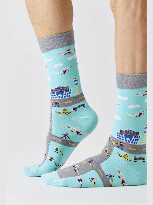 Besocks Ανδρικές Κάλτσες Turquoise Besocks Ανδρικές Κάλτσες Turquoise