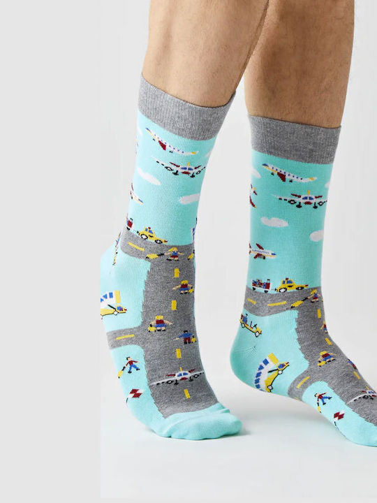 Besocks Herren Socken Turquoise 1Pack