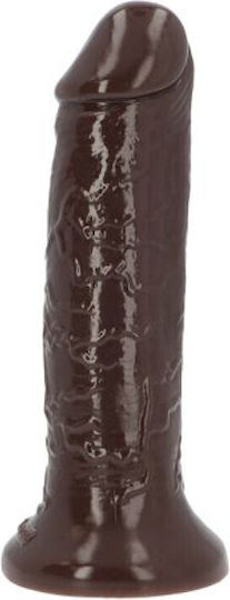 Toyz4lovers Dildo Sansone Ρεαλιστικό Dildo με Βεντούζα Καφέ 28.5cm