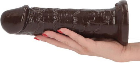 Toyz4lovers Leone Реалистично дилдо Със смукателна чашка Кафяв 25см