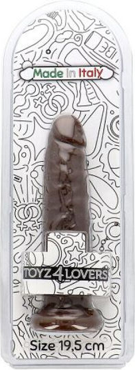 Toyz4lovers Marco Glass Dildo With Suction Cup Brown 19.5cm