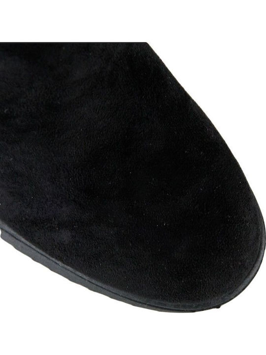 Suede Women's Ankle Boots Black