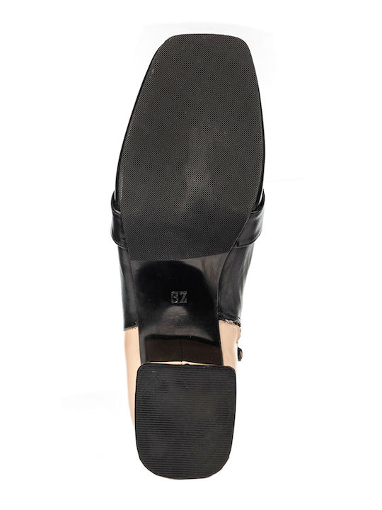 Ghete dama de piele Negru