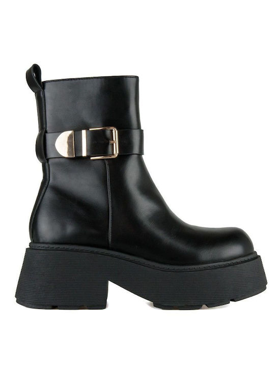 Black Biker Boot Decorative