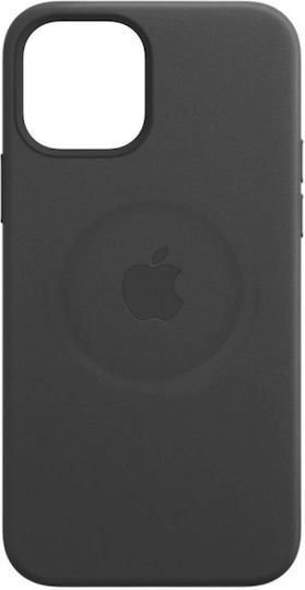 Apple Leather Case with Magsafe Back Cover Leather Black (iPhone 12 Pro Max)