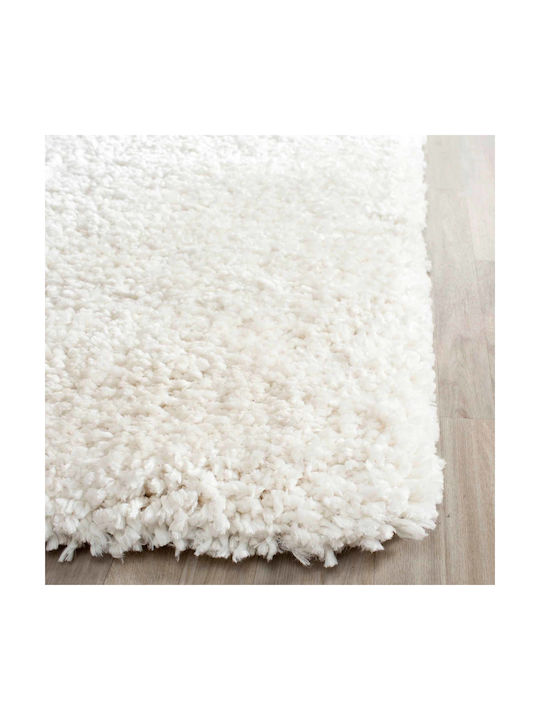 Saray Home Velvet Χαλί Ορθογώνιο Shaggy Ιβουάρ 160x230cm