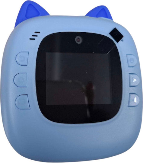 D6 Compact Φωτογραφική Μηχανή 20MP με Οθόνη 2" Θερμικής Εκτύπωσης Μπλε