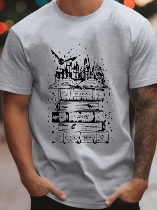 Fruit of the Loom Original Μπλούζα Harry Potter Γκρι Βαμβακερή