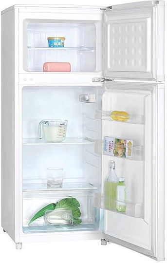 Crown Kühlschrank mit Doppeltür 117Es H111.7xB48xT53cm. Weiß DF133EW