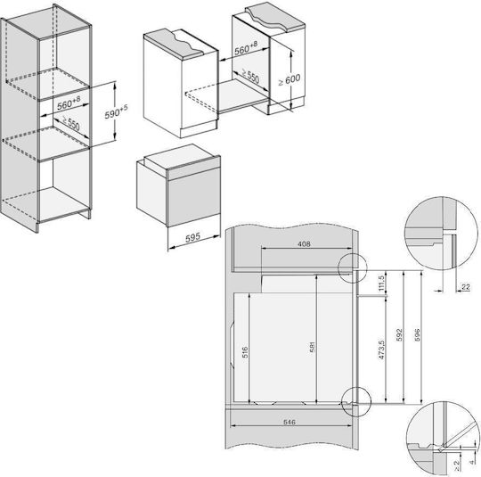 Miele Einbauofen 76Es B59.5cm.