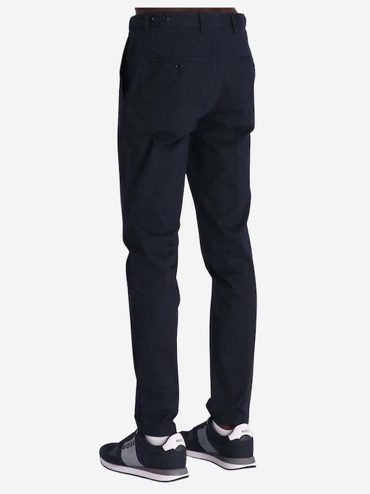 Hugo Boss Trousers Chino Elastic in Slim Fit Navy Blue