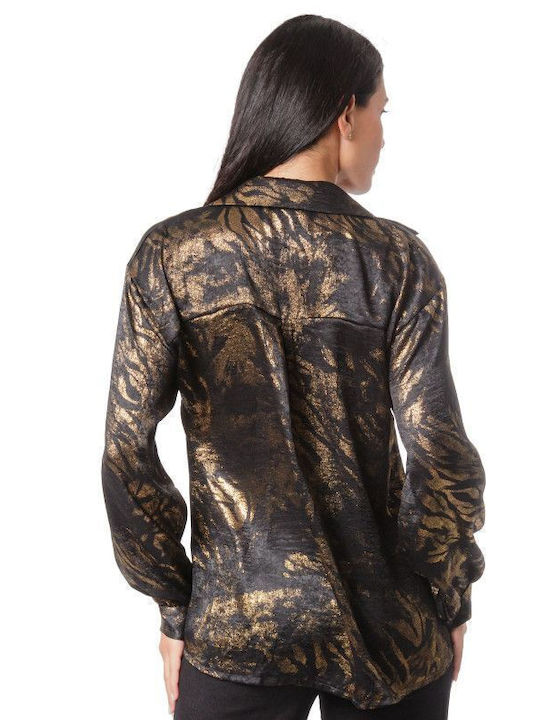 Black Animal Print Shirt