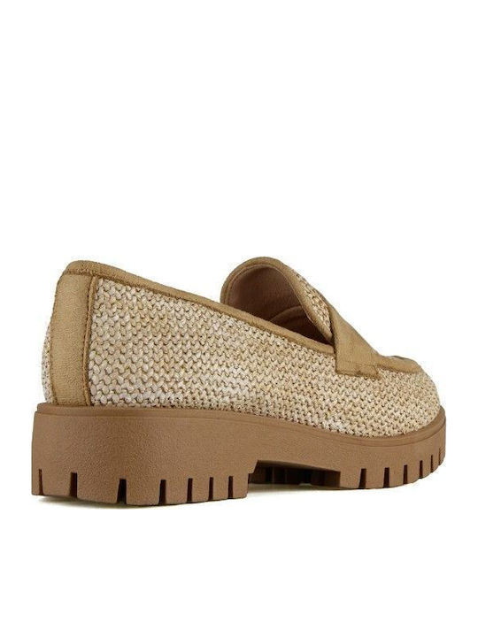 Mokassin-Design in Camel