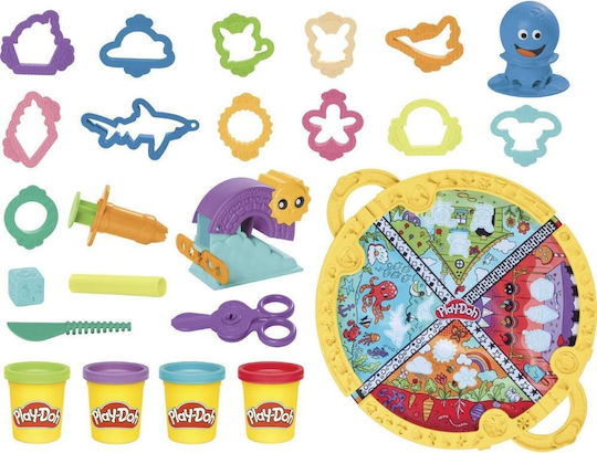 Hasbro Play-Doh Plasticine Game Fold N Go Playmat For 3+ Years 4pcs