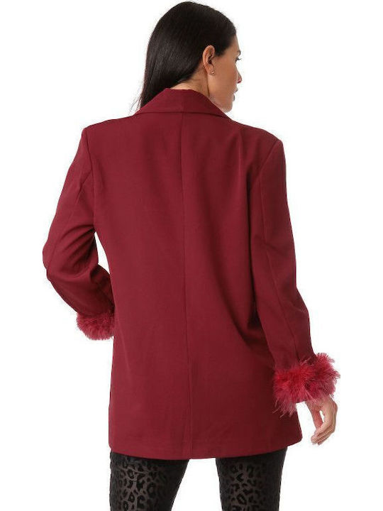 Silia D Damen Blazer Burgundy
