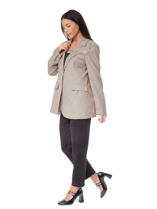 Silia D Women's Blazer Light Grey